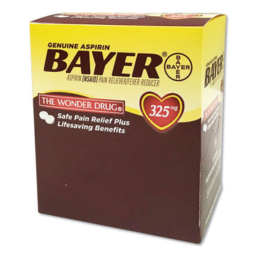 Bayer® Aspirin Tablets, Two-pack, 50 Packs-box freeshipping - TVN Wholesale